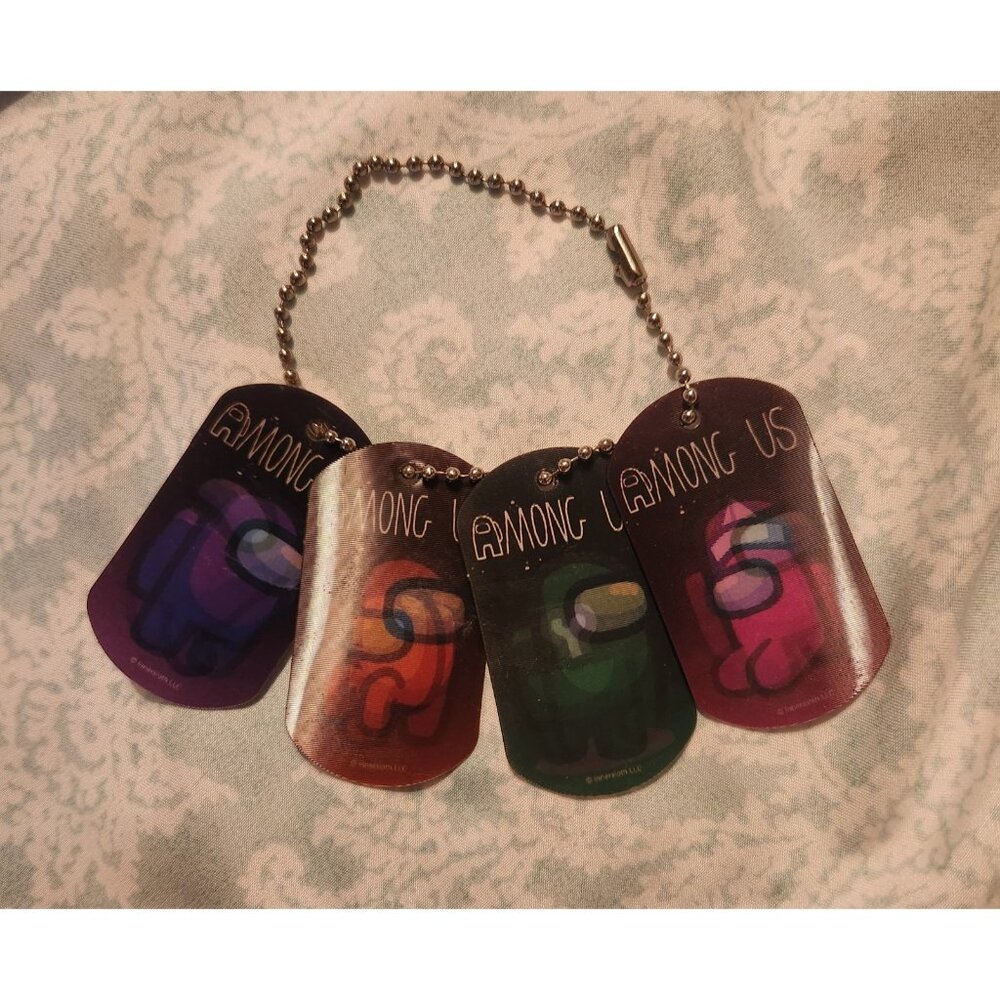 Among Us Dog Tags Lot